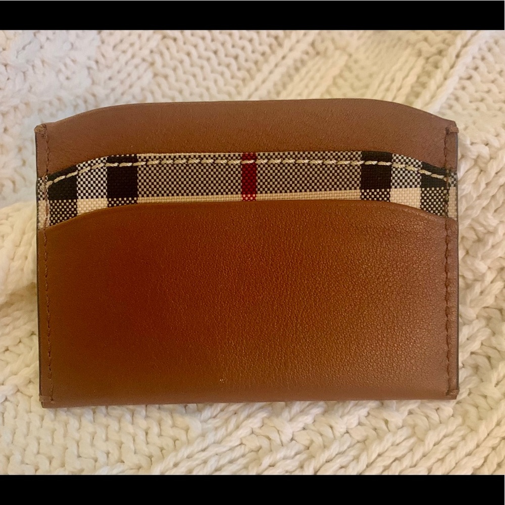 Authentic Burberry card case